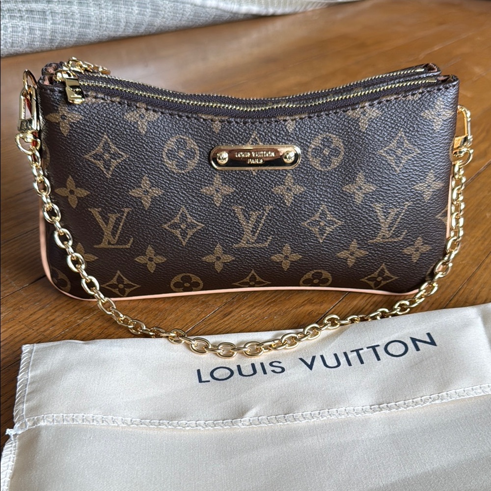 Designer look double zip bag NWT